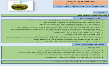 هفته سلامت۱ تا ۷ اردیبهشت